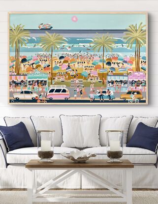 Abstract beach scene 