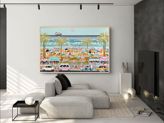 Abstract beach scene 