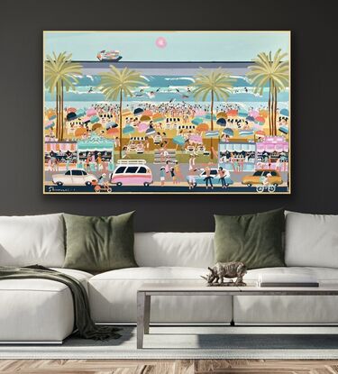 Abstract beach scene 