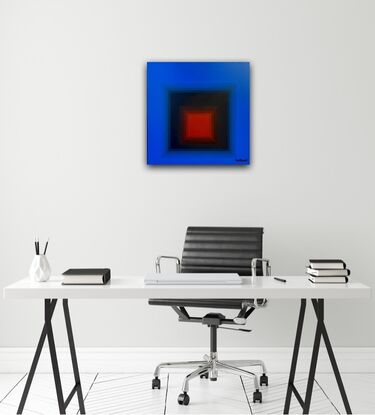 Blue and red squares