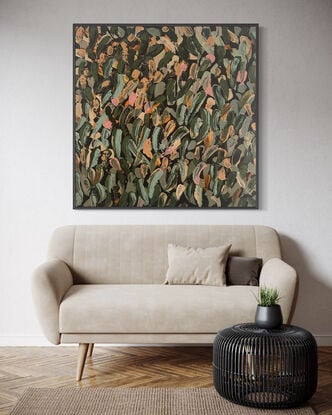 I loved creating the thick textures of the gum leaves