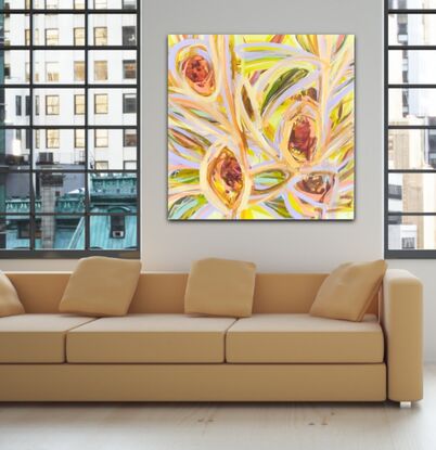 Large abstract floral 