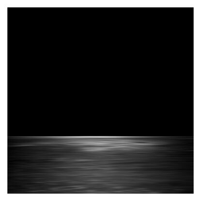 black and white seascape in abstract form