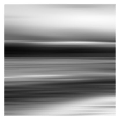 black and white seascape in abstract form