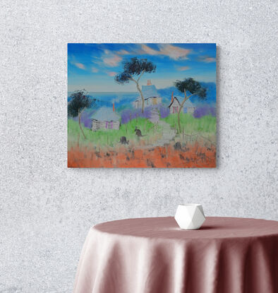 Outback Australia landscape oil painting