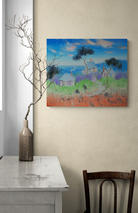 Outback Australia landscape oil painting