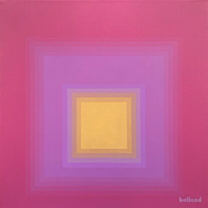 Magenta, violet and yellow oxide squares