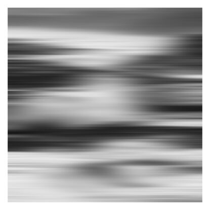 black and white seascape in abstract form