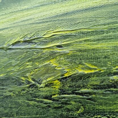 Aerial view of green hills and pasture