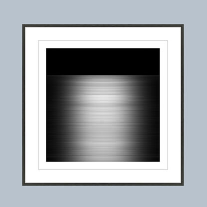 black and white seascape in abstract form