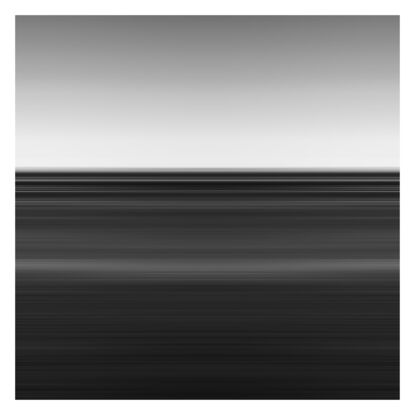 black and white seascape in abstract form