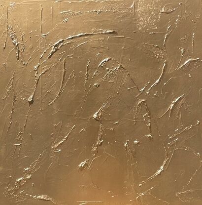 Gold textural artwork 