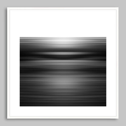 black and white seascape in abstract form