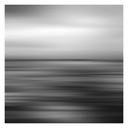 black and white seascape in abstract form