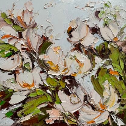  impasto flower painting