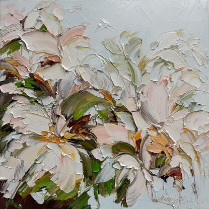  impasto flower painting