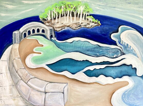 Balmoral beach seascape painting 