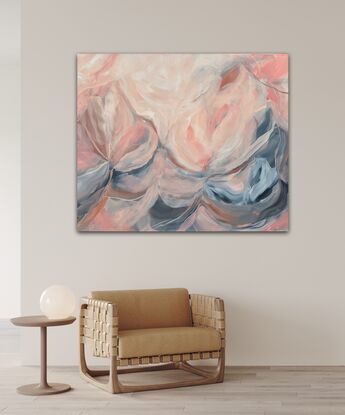 pink abstract art