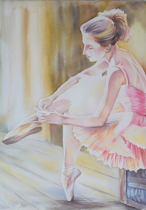 🎨 Ballerinas are an inexhaustible source of inspiration for the artist.  Many ballerinas can be described as graceful, strong, athletic or light-footed. Ballerinas are also elegant, purposeful and purposeful. They can also be expressive, passionate, or even bold. They are popular and loved.

🎨 This original watercolour painting can be a great gift for figurative and portrait paintings lovers or decorate the interior of your home.

🎨 This is original signed and dated (on the back) artwork made on professional watercolour paper ( 300 gr, acid free, 100% cotton, cold pressed ) with professional long - lasting watercolours Daniel Smith.

🎨 The artwork will be securely packed in protective materials and shipped the safest way, will be supplied with no mounting or frame.

🎨 More of my watercolor paintings, about me and my creative life.

https://bluethumb.com.au/alla-art
https://www.facebook.com/alla.artalla
https://www.instagram.com/artalla_artist
https://www.pinterest.com.au/WatetcolorbyArtAlla