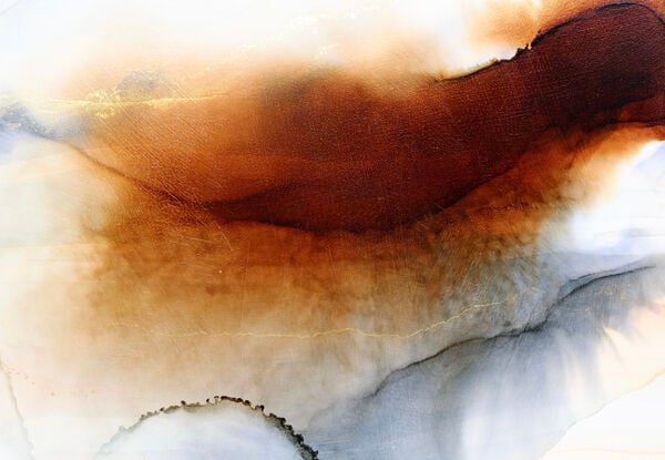 free flowing abstract in soft inks