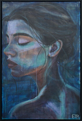 Contemporary Painting Portrait of Girl