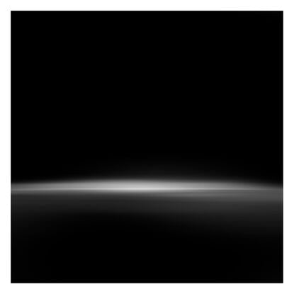 black and white seascape in abstract form