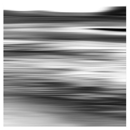 black and white seascape in abstract form