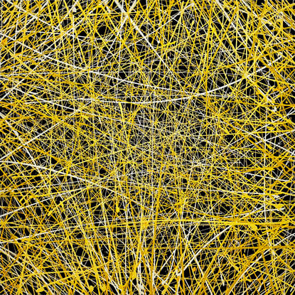 abstract yellow lines fireworks