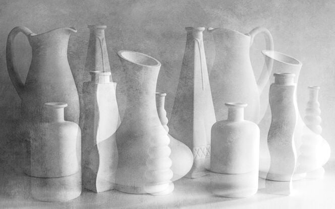 Collection of vessels rearranged to blend with each other.