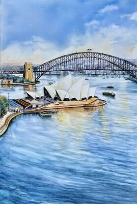 Sydney Harbour Bridge and  Opera House 