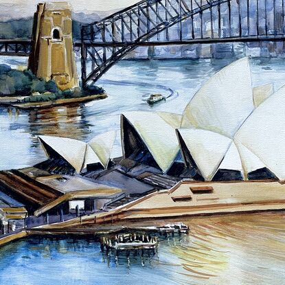 Sydney Harbour Bridge and  Opera House 