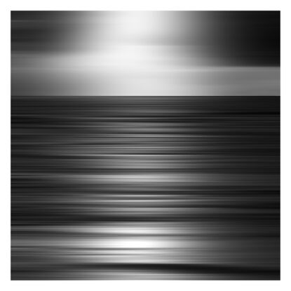 black and white seascape in abstract form