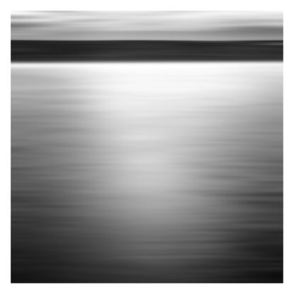 black and white seascape in abstract form