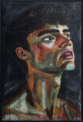 Contemporary Painting Portrait of Guy