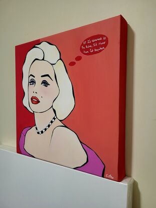 Small painting of Marilyn Monroe pop art 