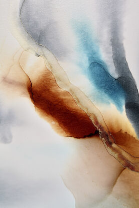 free flowing abstract in soft inks