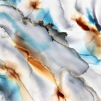 free flowing abstract in soft inks