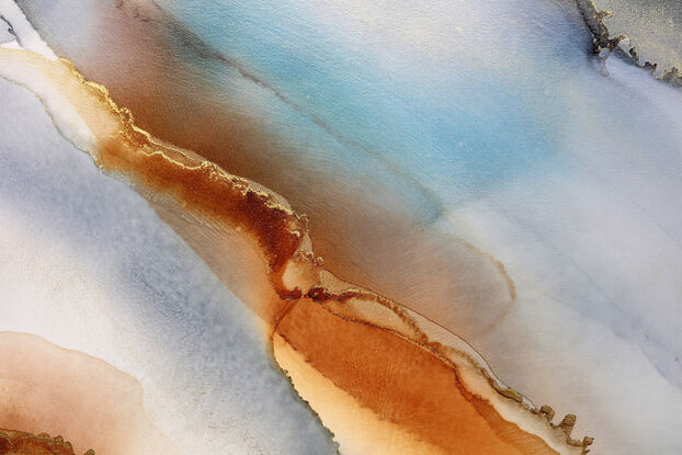 free flowing abstract in soft inks