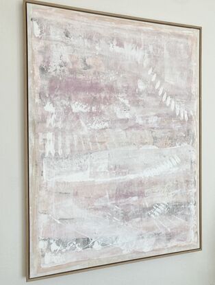 blush texture abstract framed