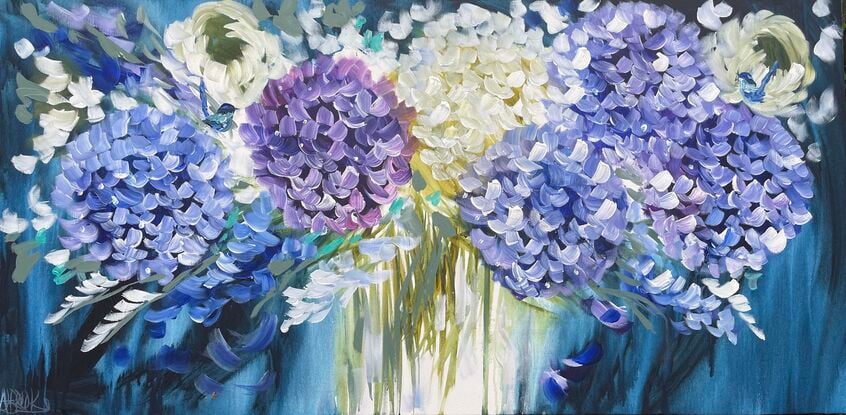  Australiana floral hydrangea tulips wisteria 