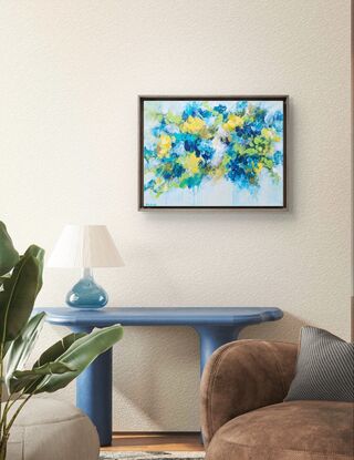 Abstract floral painting.
