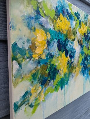 Abstract floral painting.
