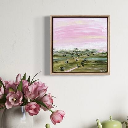 Roads through the countryside under a sunrise sky