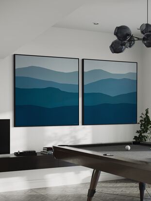 'Rising Duo' are an impression of colour and light moving over the land and sea. I love my paintings to be ambiguous, insinuating rather than dictating what the viewer can see. It always makes me feel calm to paint, it is a very meditative process.

Acrylic paint on canvas

Canvas Measurements:
'Rising A' - 127cm x 127cm x 3.5cm / 50" x 50" x 1.18"
'Rising B' - 127cm x 127cm x 3.5cm / 50" x 50" x 1.18"