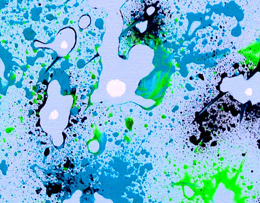 Blue nature abstract pop art