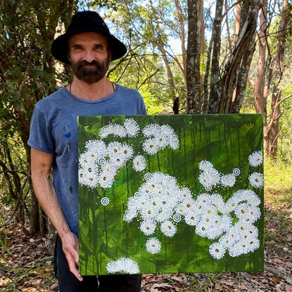 Aboriginal eucalyptus flowers 