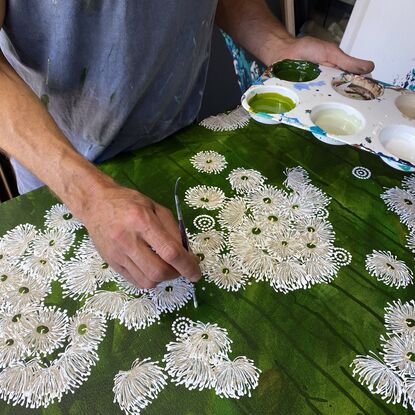 Aboriginal eucalyptus flowers 