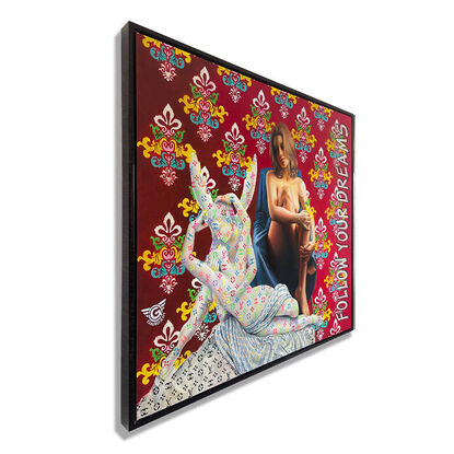 Cupid, love, fashion, luxury, women, nude, oil paintiing, realism, hand painted art, art on canvas, wall art, artwork framed, stencils, patterns, flowers, fashion, red, white, wall art, wall painting, unique art, original painting on canvas, 