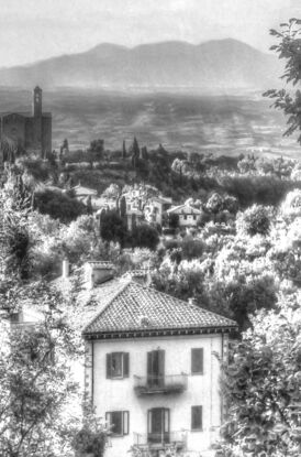 View of countryside in Tuscany, Italy