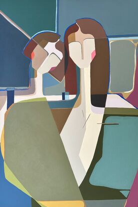 Bold Mid century modern strong colourful women 